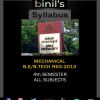 Mechanical Reg-13 Syllabus 4th Sem