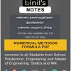 Numerical method formula B.E/B.Tech, M.E/M.Tech, Diploma and School