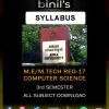 Anna University ME Computer Science Syllabus 3rd Sem Reg-17