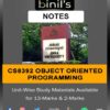 CS8392 OOPS Study Material