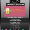 DOTE University Diploma in Electronics Engineering Question Papers Pdf 3rd sem M-Scheme question papers are available for download here