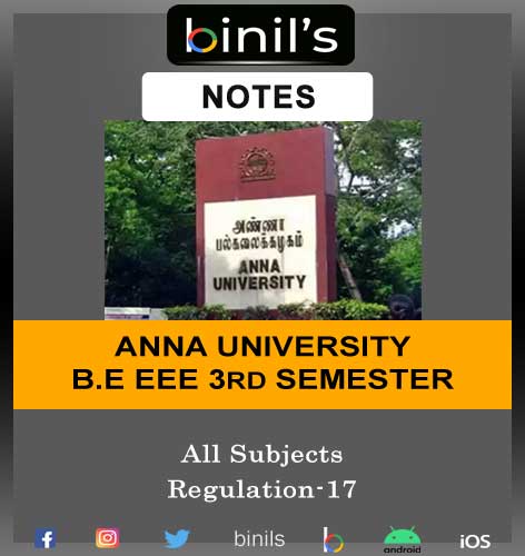 Anna University 3rd Sem EEE Notes